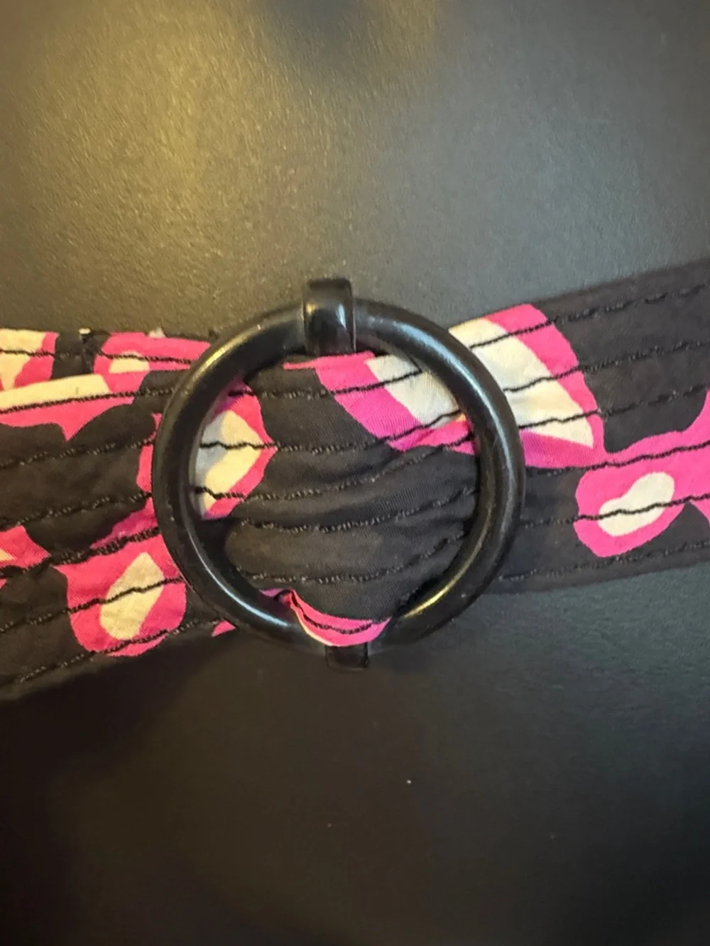 J. Crew Silk Abstract Floral Y2K Belt size S/M - Picture 4 of 13